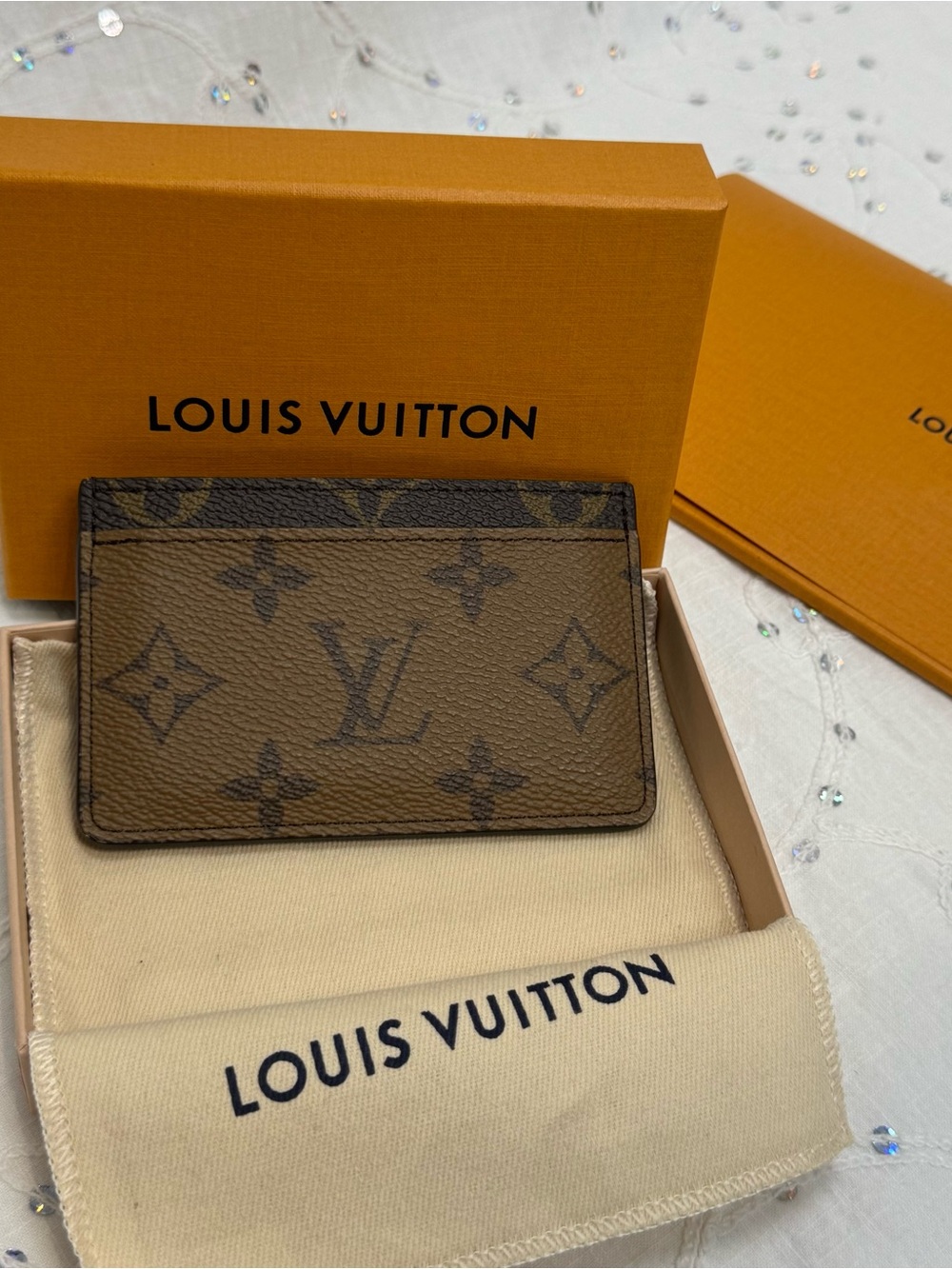 Louis Vuitton Reverse Monogram Card Holder Never Used - Full Set